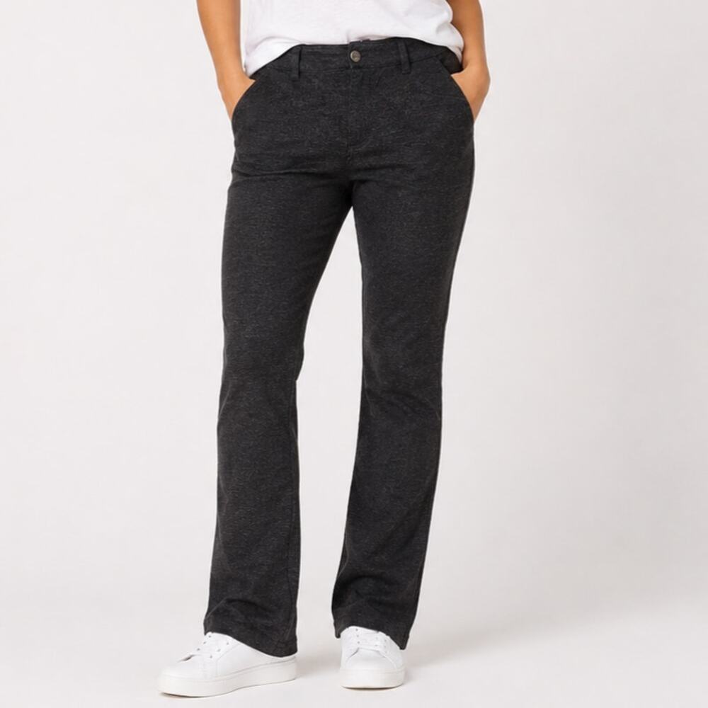 One 5 One Stretch Pants Women's Plus Sz 16P Dark Gray Business Casual Minimalist